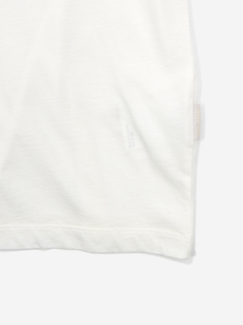 Our Legacy Our Legacy Box T-Shirt - White Clean Jersey - White