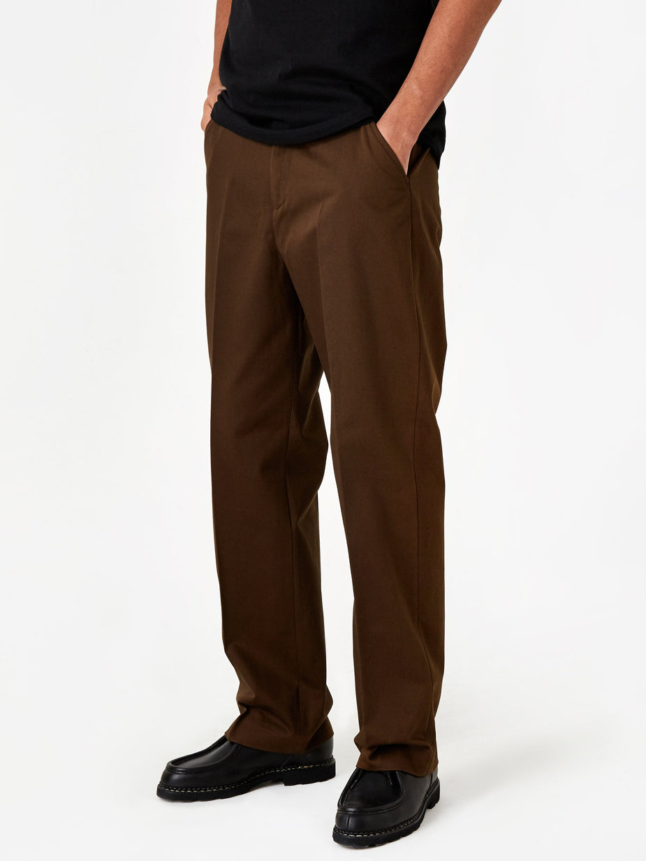 Our Legacy Our Legacy Chino 24 - Dark Brown Satin - Brown