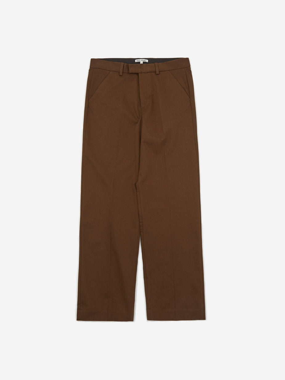 Our Legacy Our Legacy Chino 24 - Dark Brown Satin - Brown