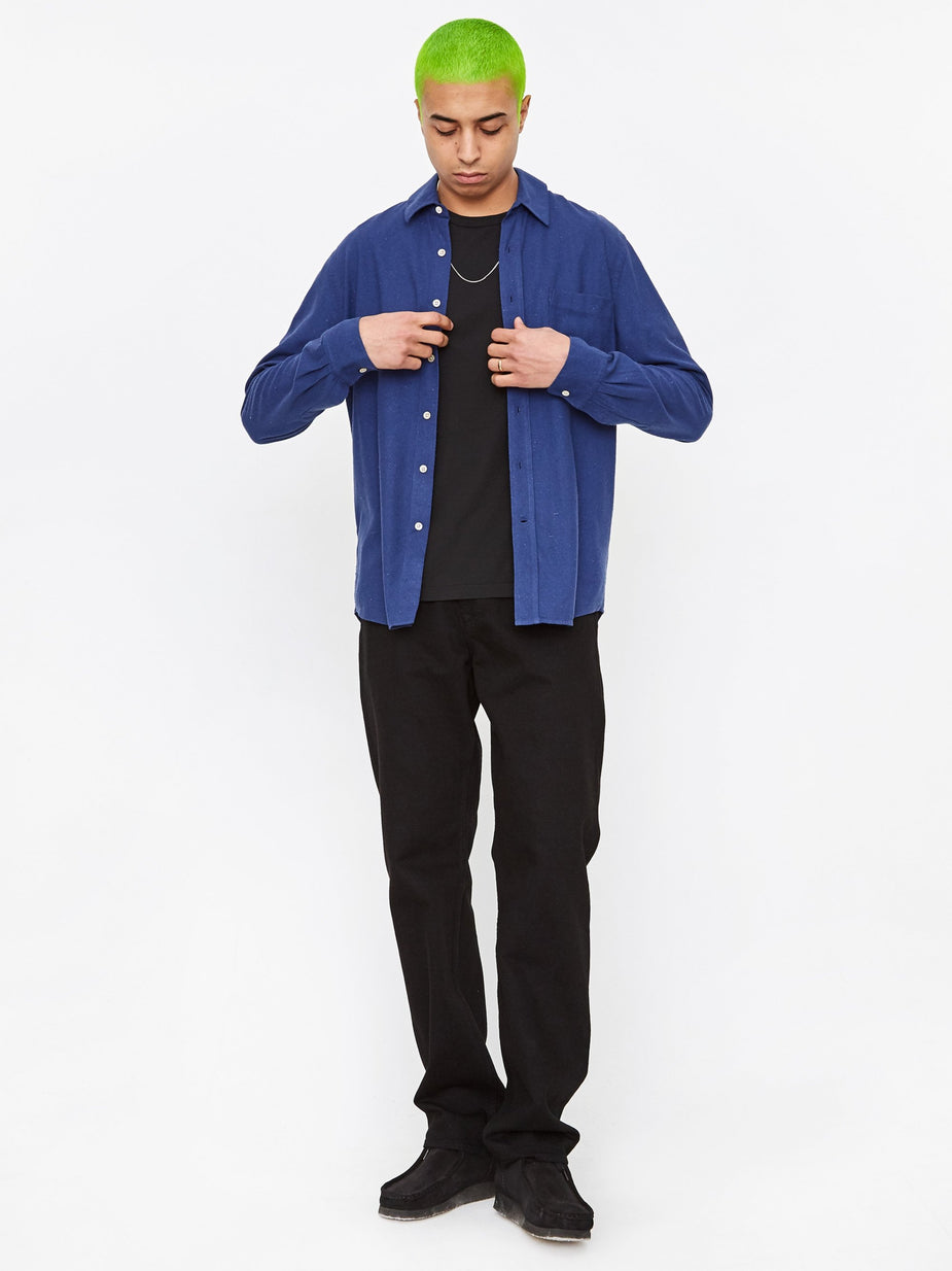 Our Legacy Our Legacy Classic Silk Shirt - Scilla Blue - Blue