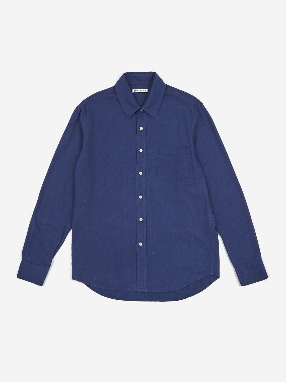 Our Legacy Our Legacy Classic Silk Shirt - Scilla Blue - Blue