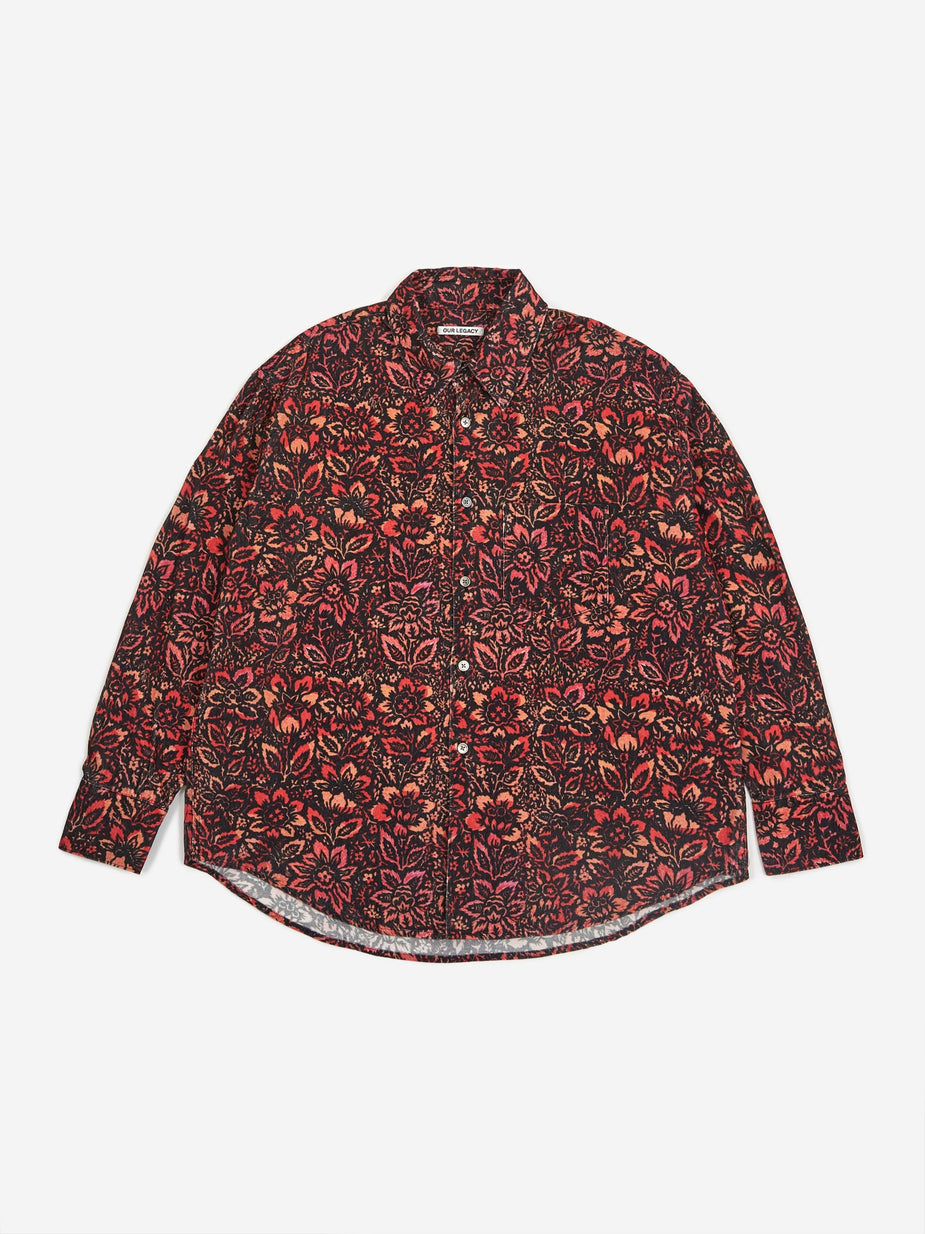 Our Legacy Our Legacy Coco 70's Floral Shirt - Floral Wallpaper Print - Other