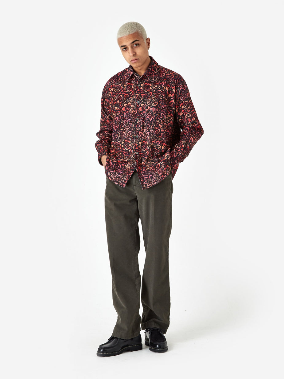 Our Legacy Our Legacy Coco 70's Floral Shirt - Floral Wallpaper Print - Other