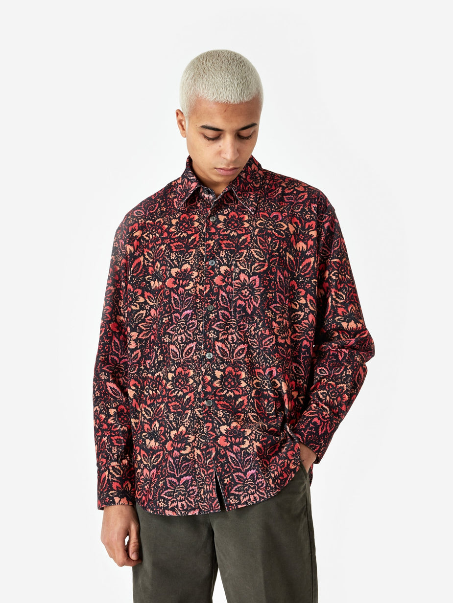 Our Legacy Our Legacy Coco 70's Floral Shirt - Floral Wallpaper Print - Other