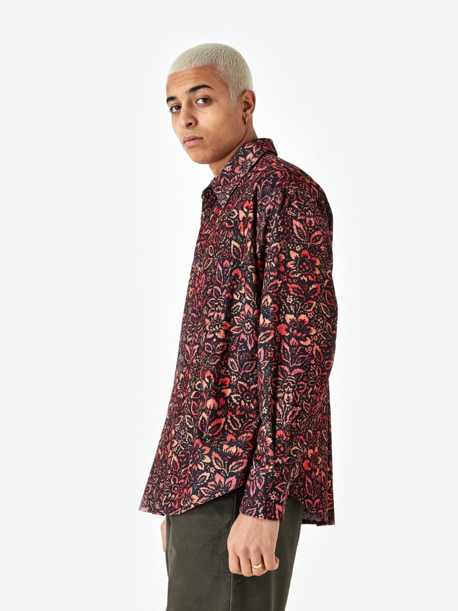 Our Legacy Our Legacy Coco 70's Floral Shirt - Floral Wallpaper Print - Other