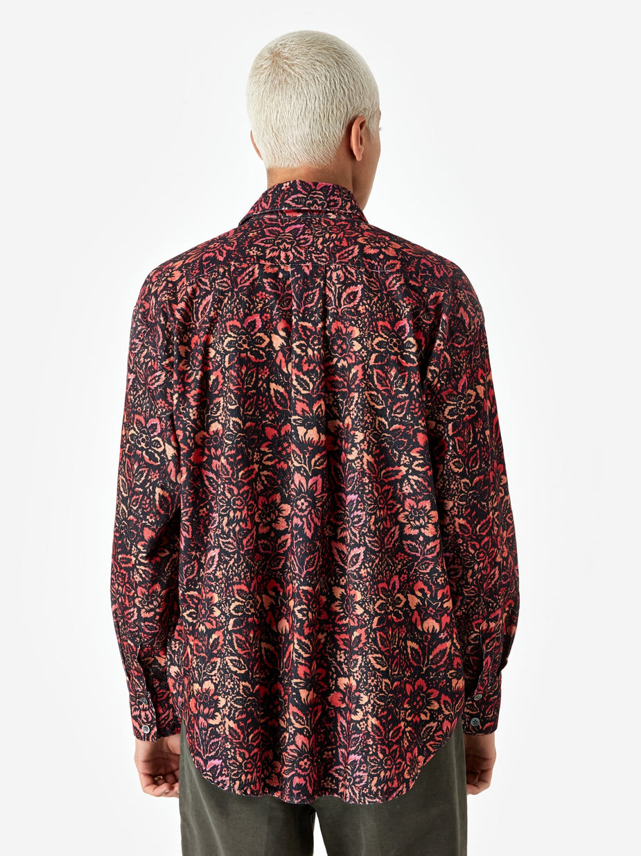 Our Legacy Our Legacy Coco 70's Floral Shirt - Floral Wallpaper Print - Other