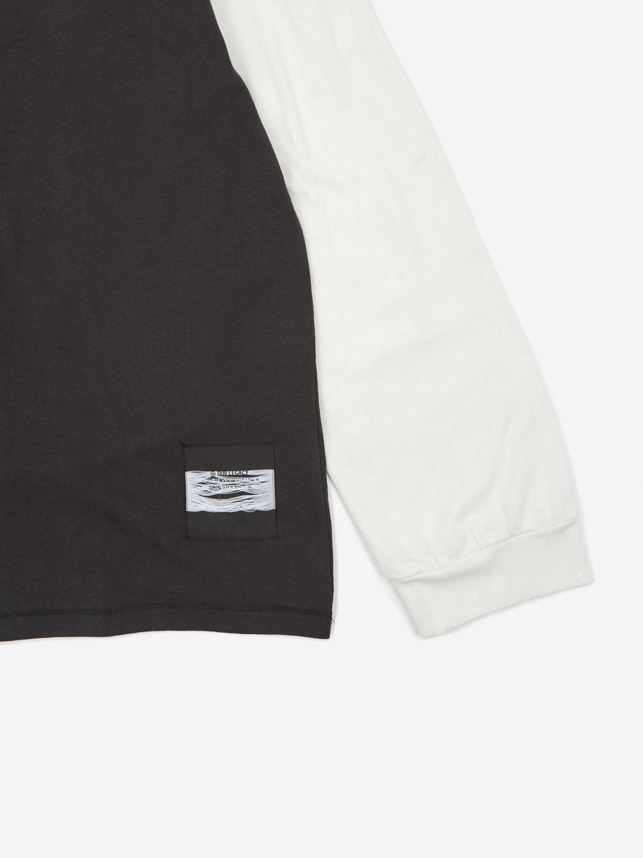 Our Legacy Our Legacy Cuffed Longsleeve T-Shirt - Black/White - Black