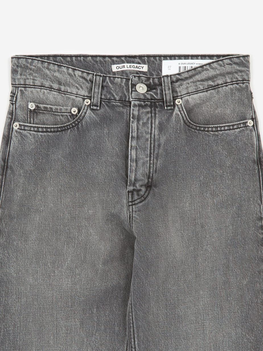 Our Legacy Our Legacy Extended Linear Cut Jean - Black/Grey - Black