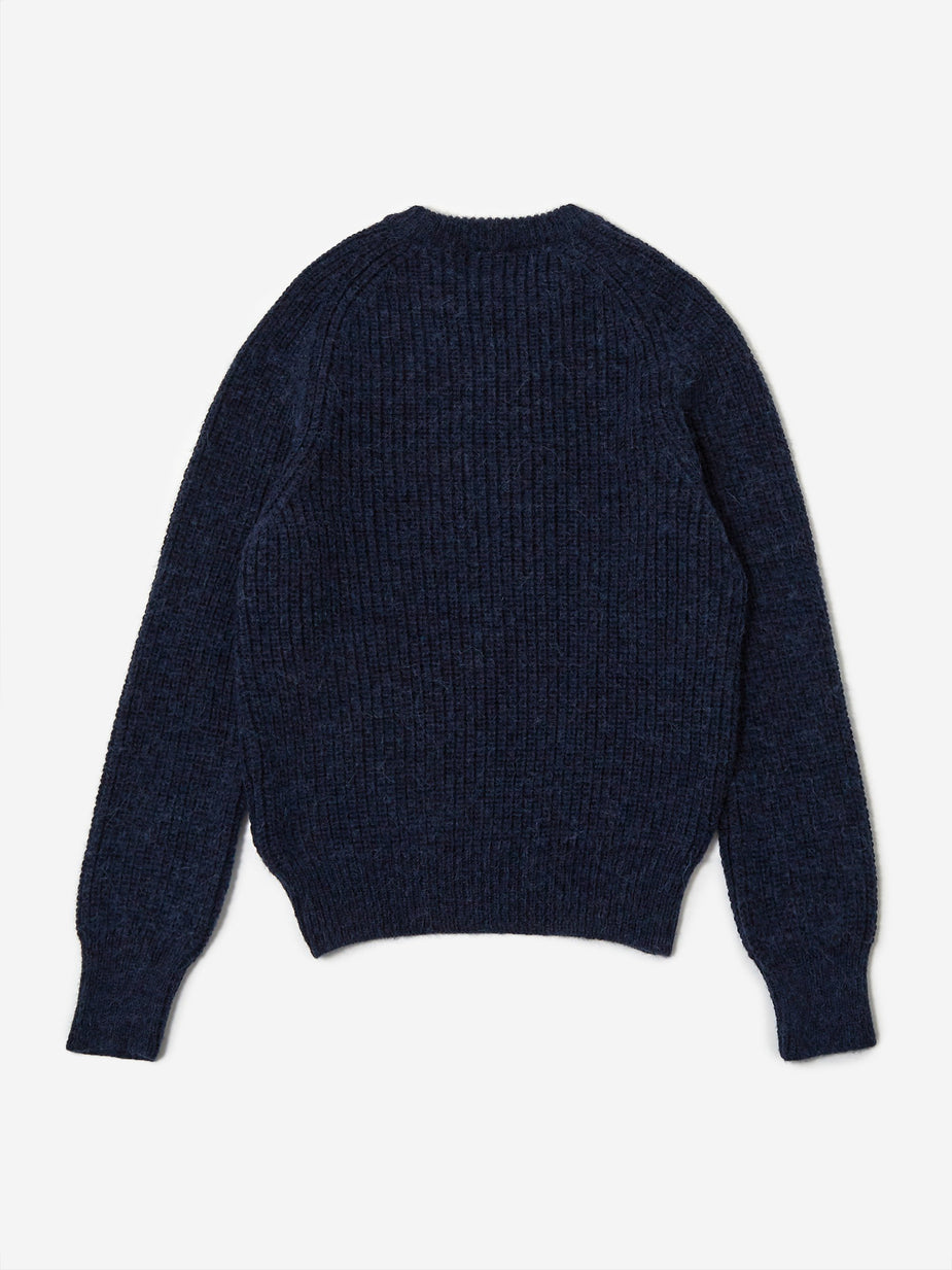 Our Legacy Our Legacy Heavy Chunk Raglan Jumper - Fuzzy Deep Sea - Other