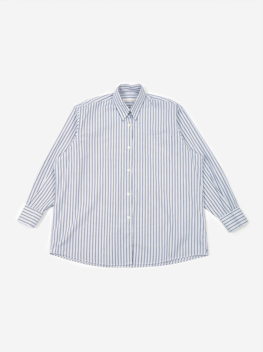 Our Legacy Our Legacy Lend Shirt - Blue Stripe - Blue