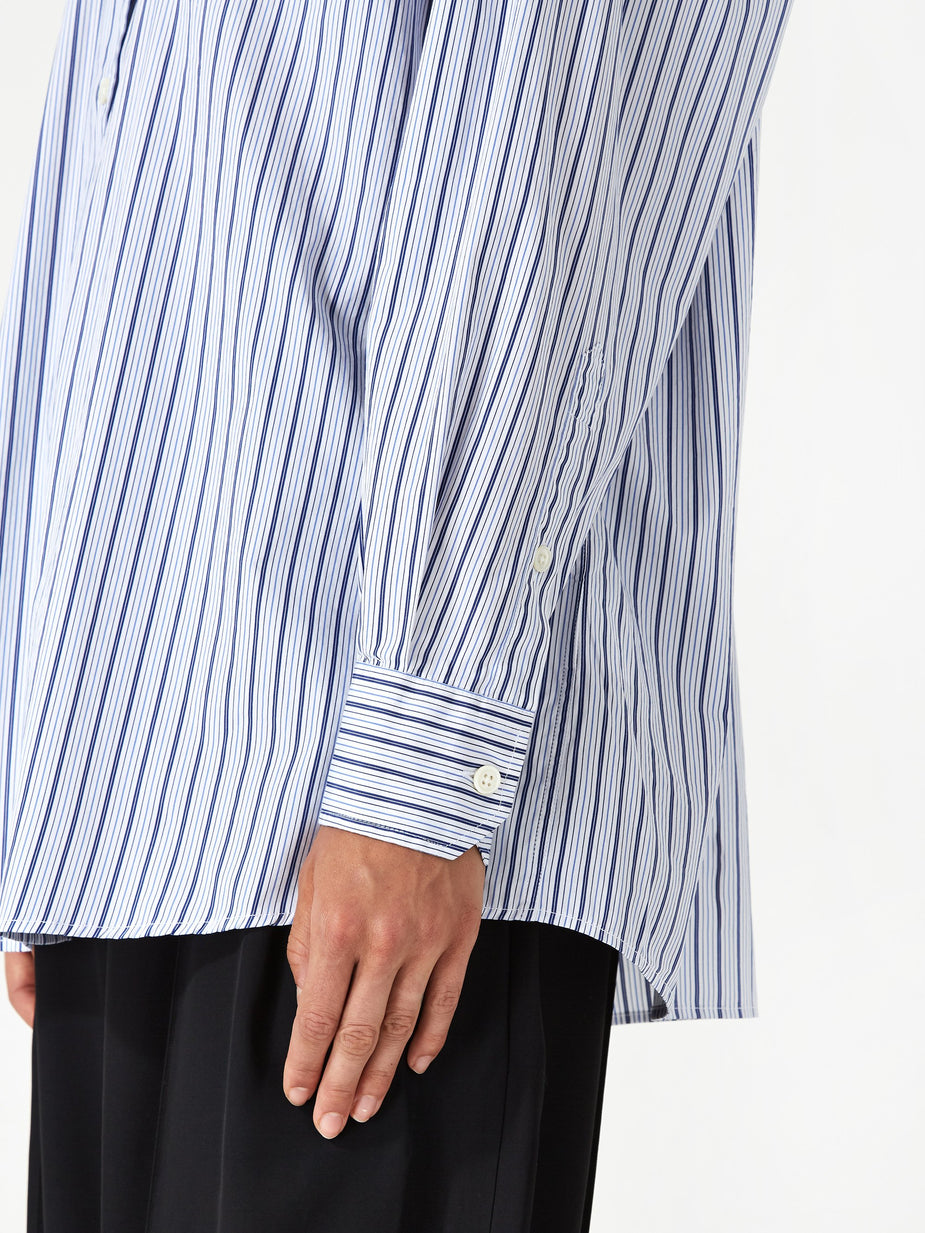 Our Legacy Our Legacy Lend Shirt - Blue Stripe - Blue