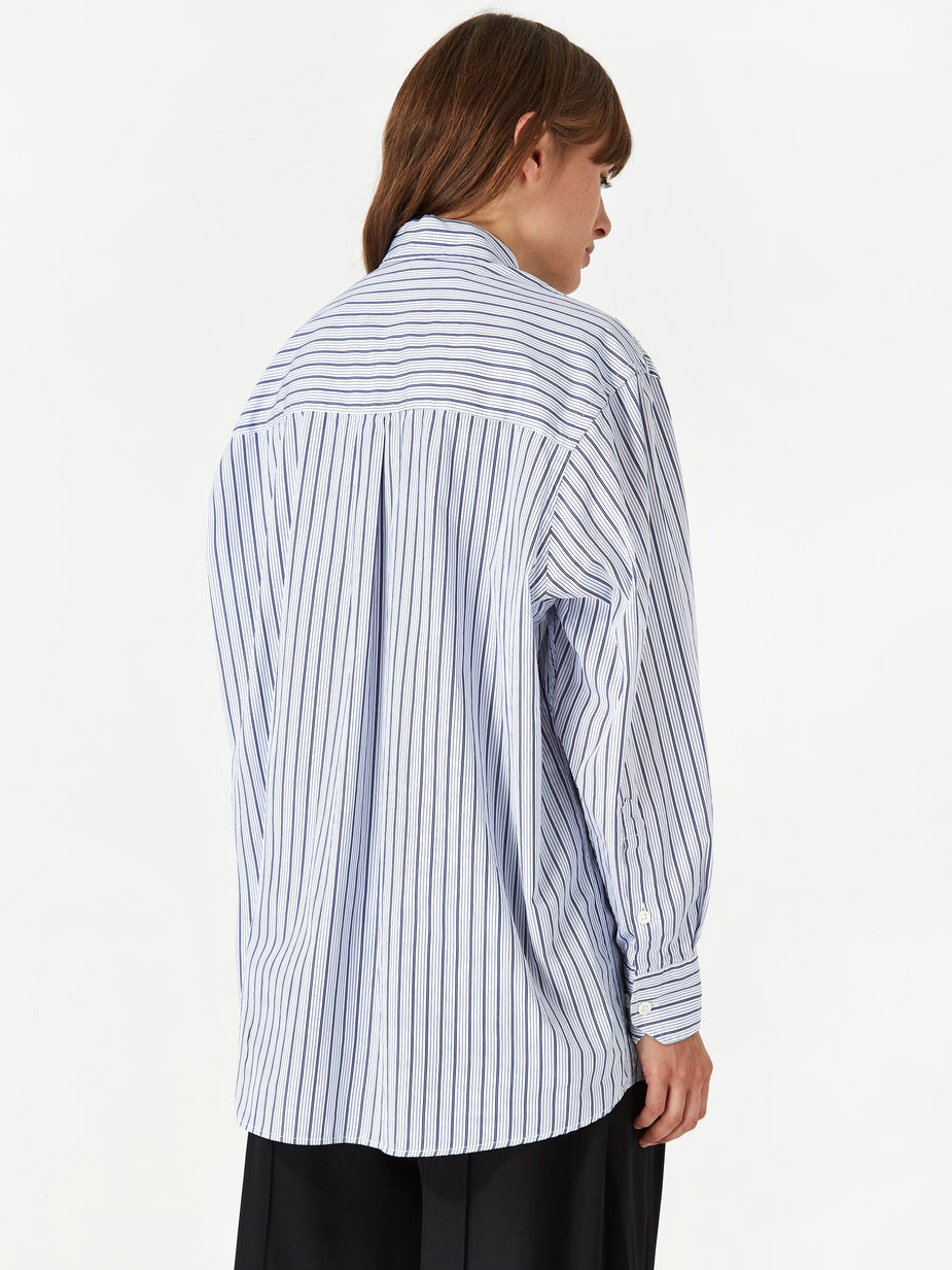 Our Legacy Our Legacy Lend Shirt - Blue Stripe - Blue