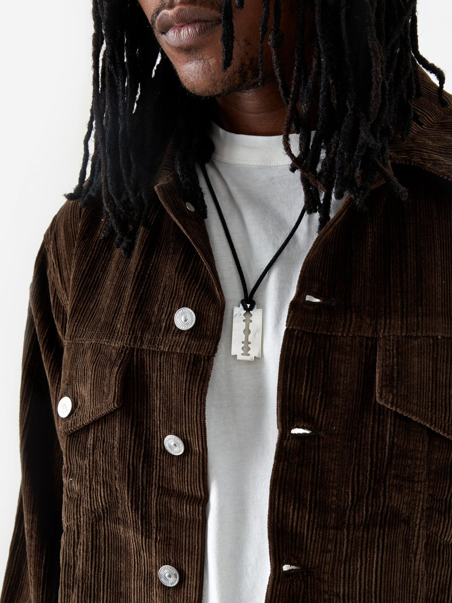 Our Legacy Our Legacy Pearl Razor Necklace - White Pearl - White