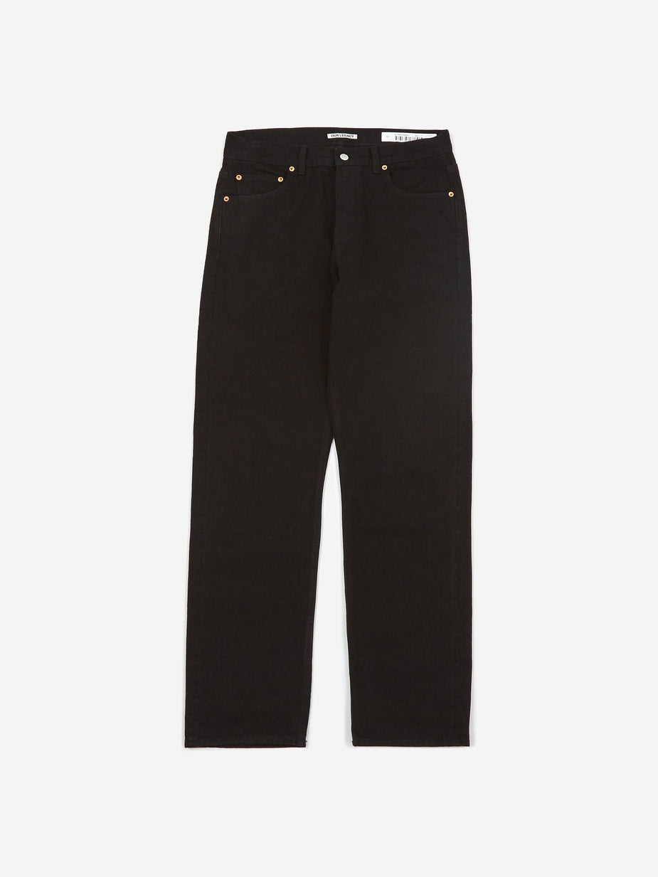 Our Legacy Our Legacy Second Cut Jean - Black Selvedge - Black