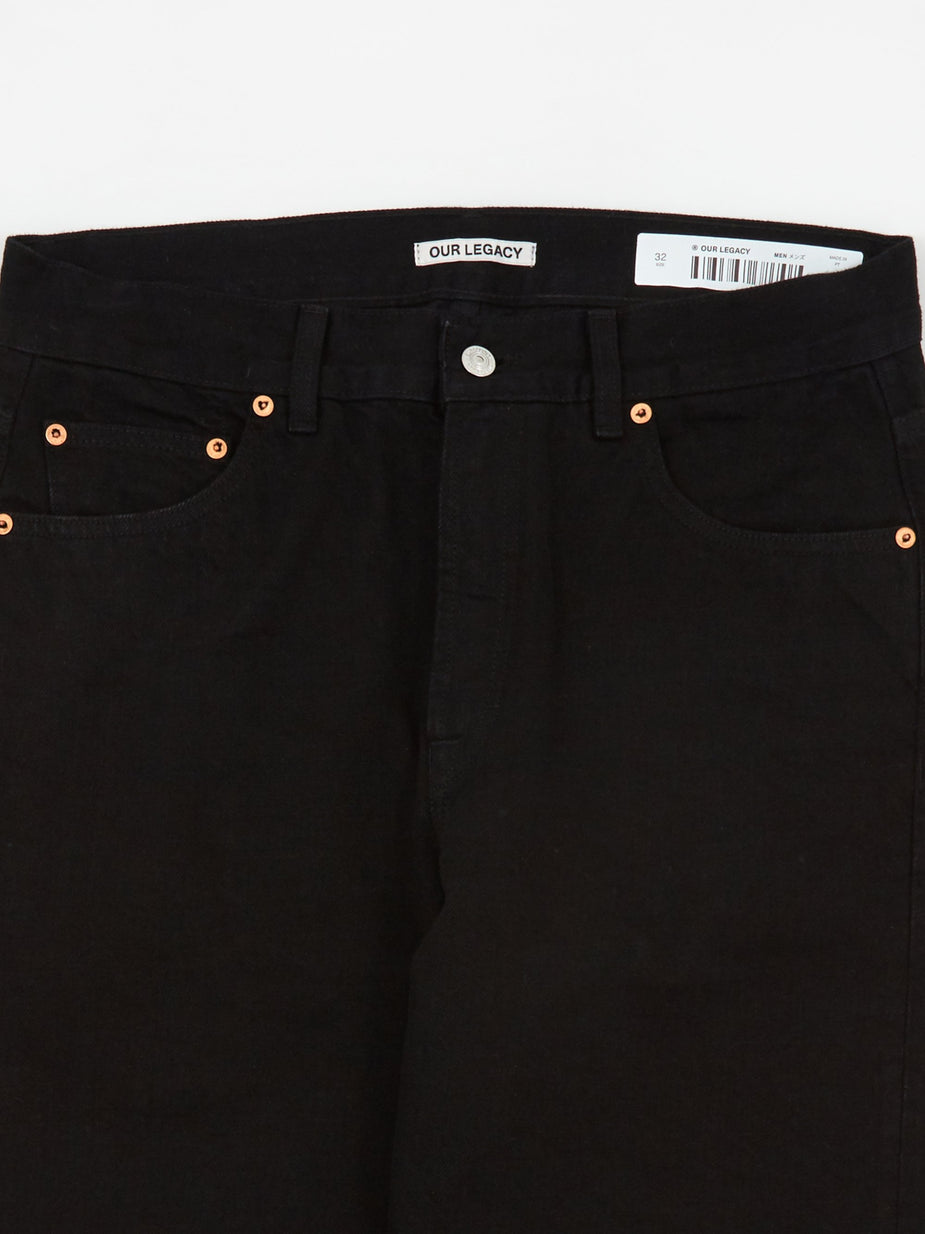 Our Legacy Our Legacy Second Cut Jean - Black Selvedge - Black