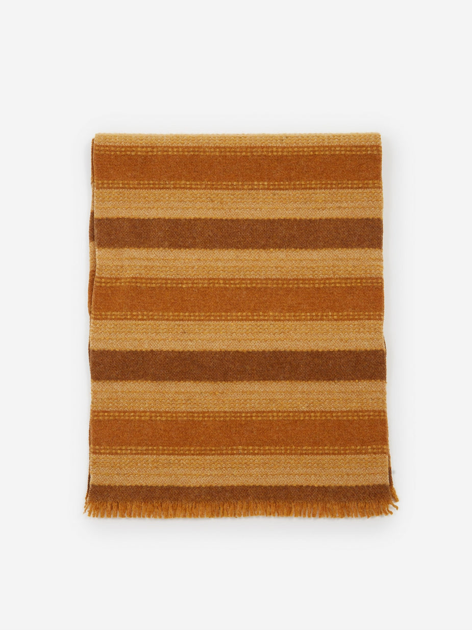 Our Legacy Our Legacy Wool Scarf - Brown Stripe - Brown