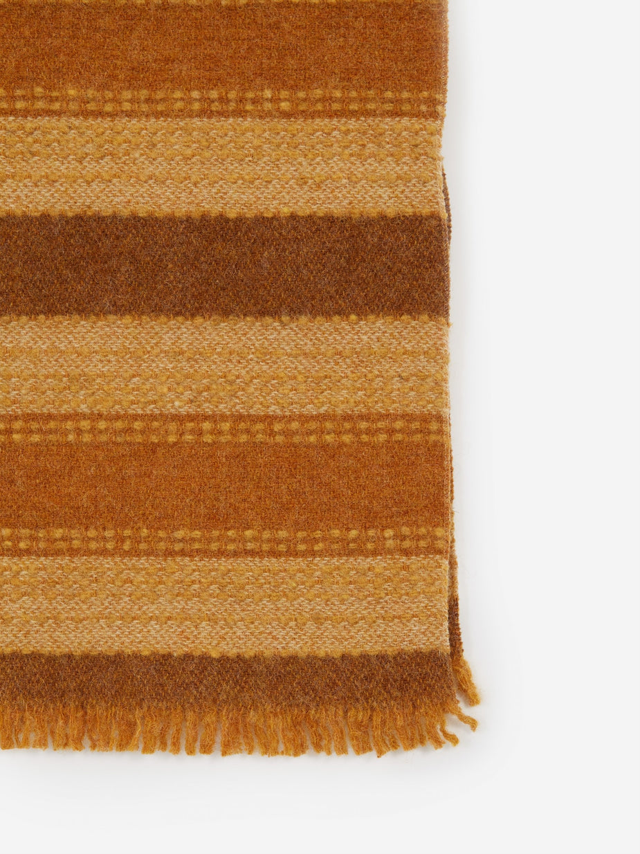 Our Legacy Our Legacy Wool Scarf - Brown Stripe - Brown