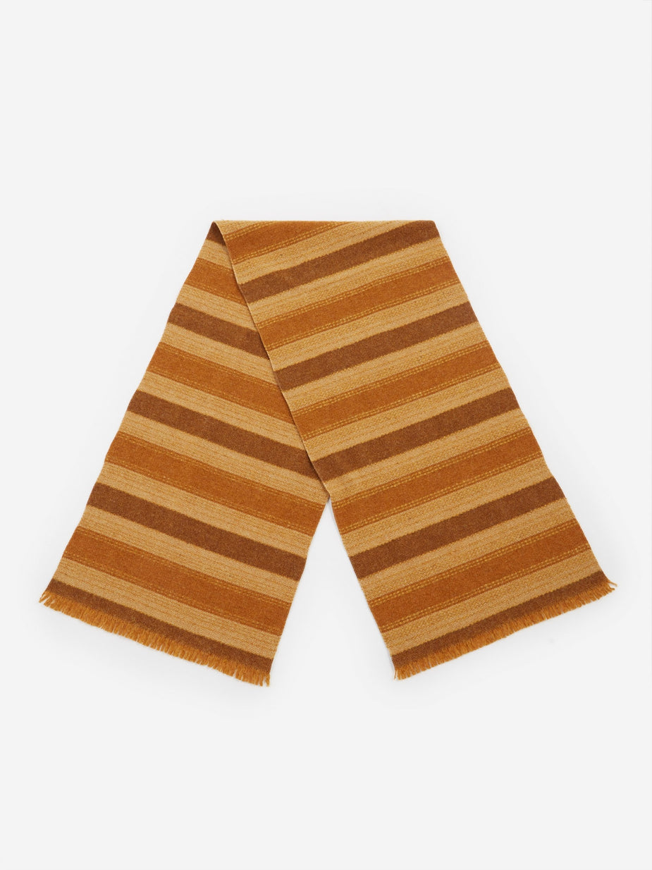Our Legacy Our Legacy Wool Scarf - Brown Stripe - Brown