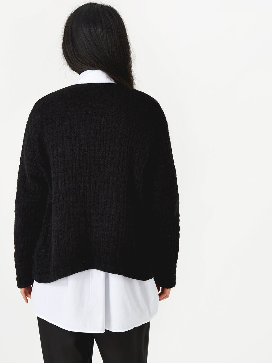 Our Legacy Our Legacy Weave Cardigan - Black - Black