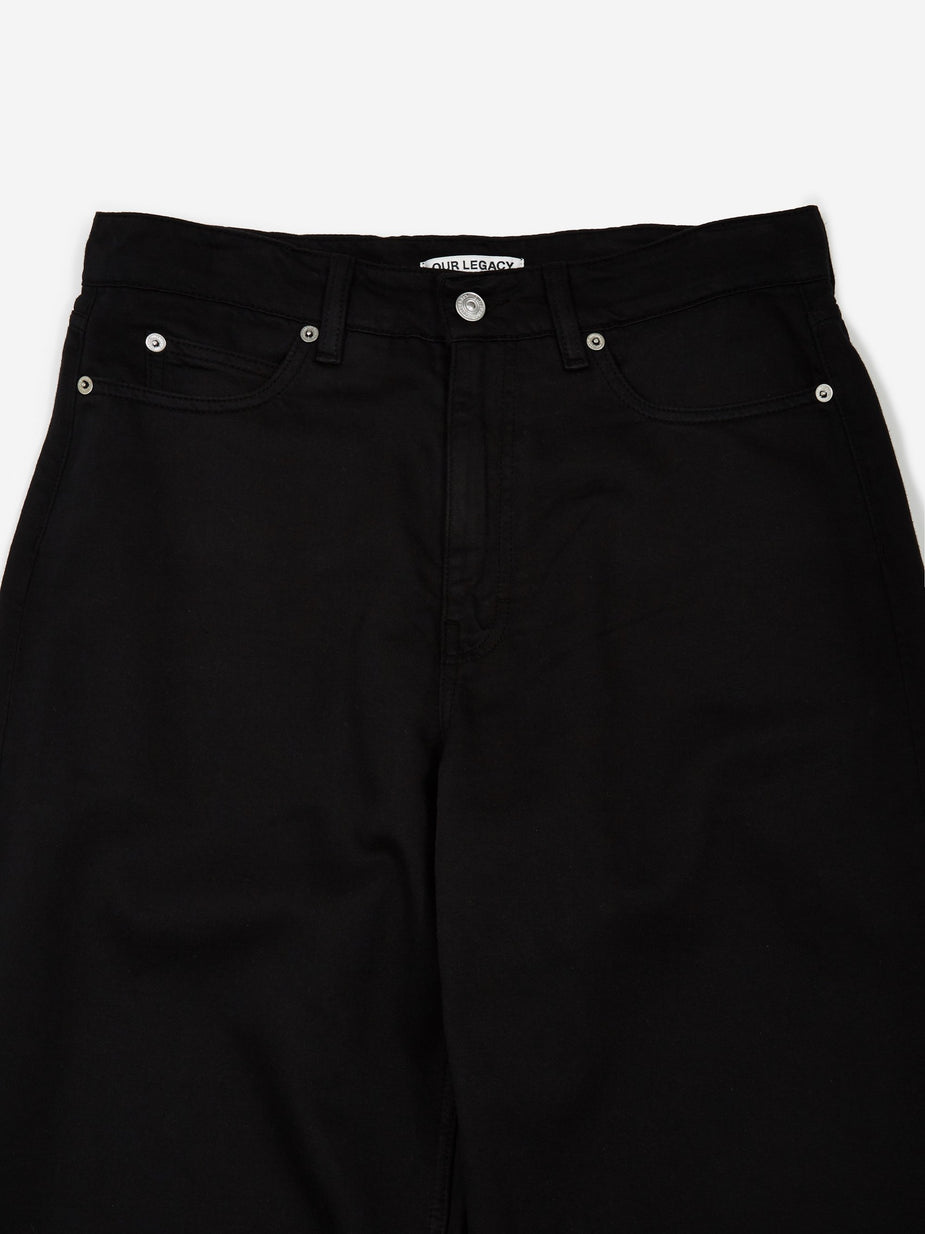 Our Legacy Our Legacy Full Cut Trouser - Washed Back Satin - Grey