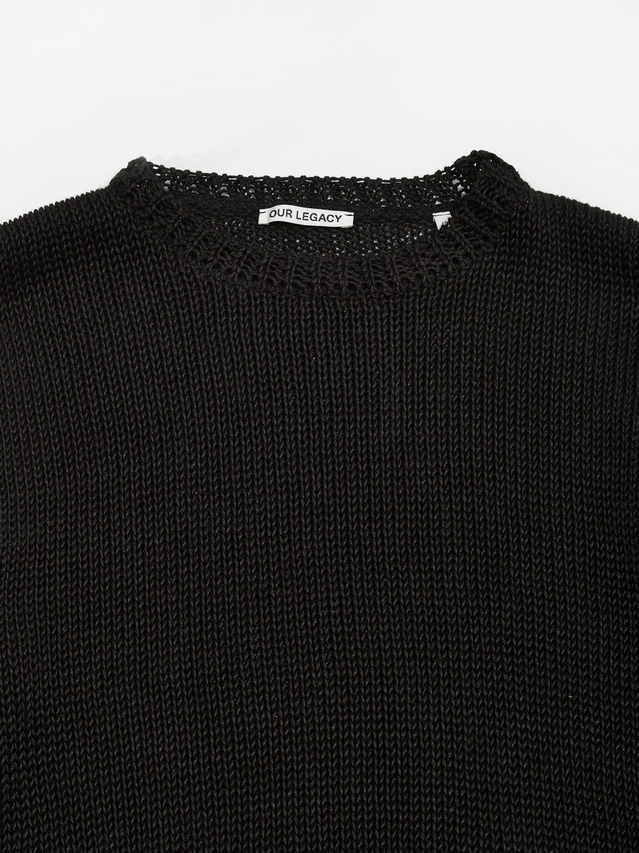 Our Legacy Our Legacy Popover Sweater - Black - Black