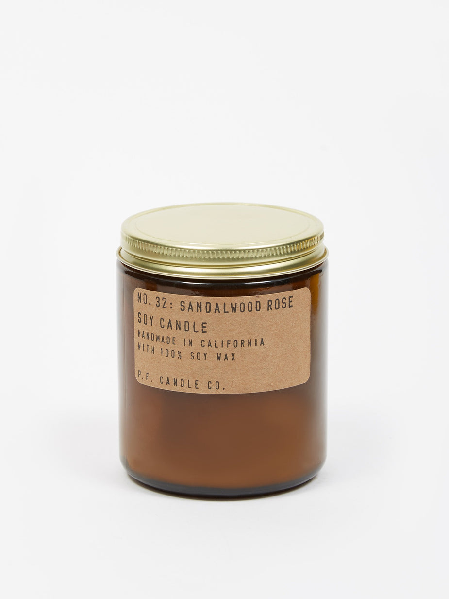 P.F. Candle Co. P.F. Candle Co. No. 32 Sandalwood Rose 7.2oz Soy Candle - 7.2oz - Brown