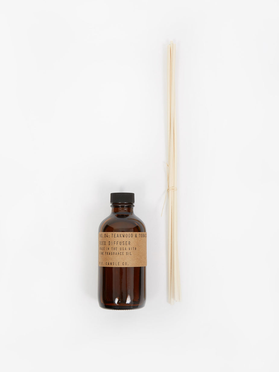 P.F. Candle Co. P.F. Candle Co. No. 04 Teakwood & Tobacco 3oz Reed Diffuser - 3oz - Brown