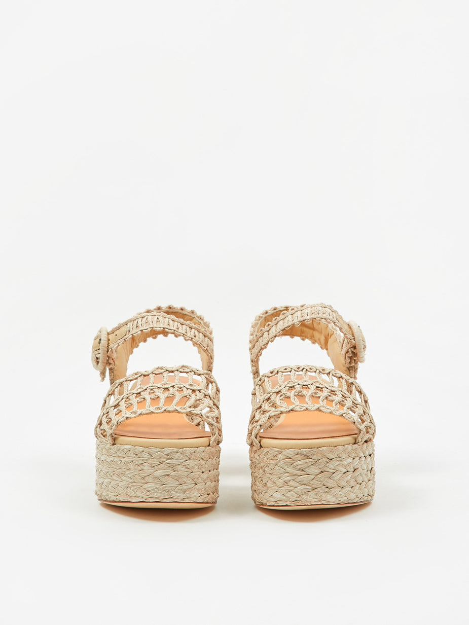 Paloma Barcelo Paloma Barcelo Nara Cord Platform Sandal - Natural - Neutrals