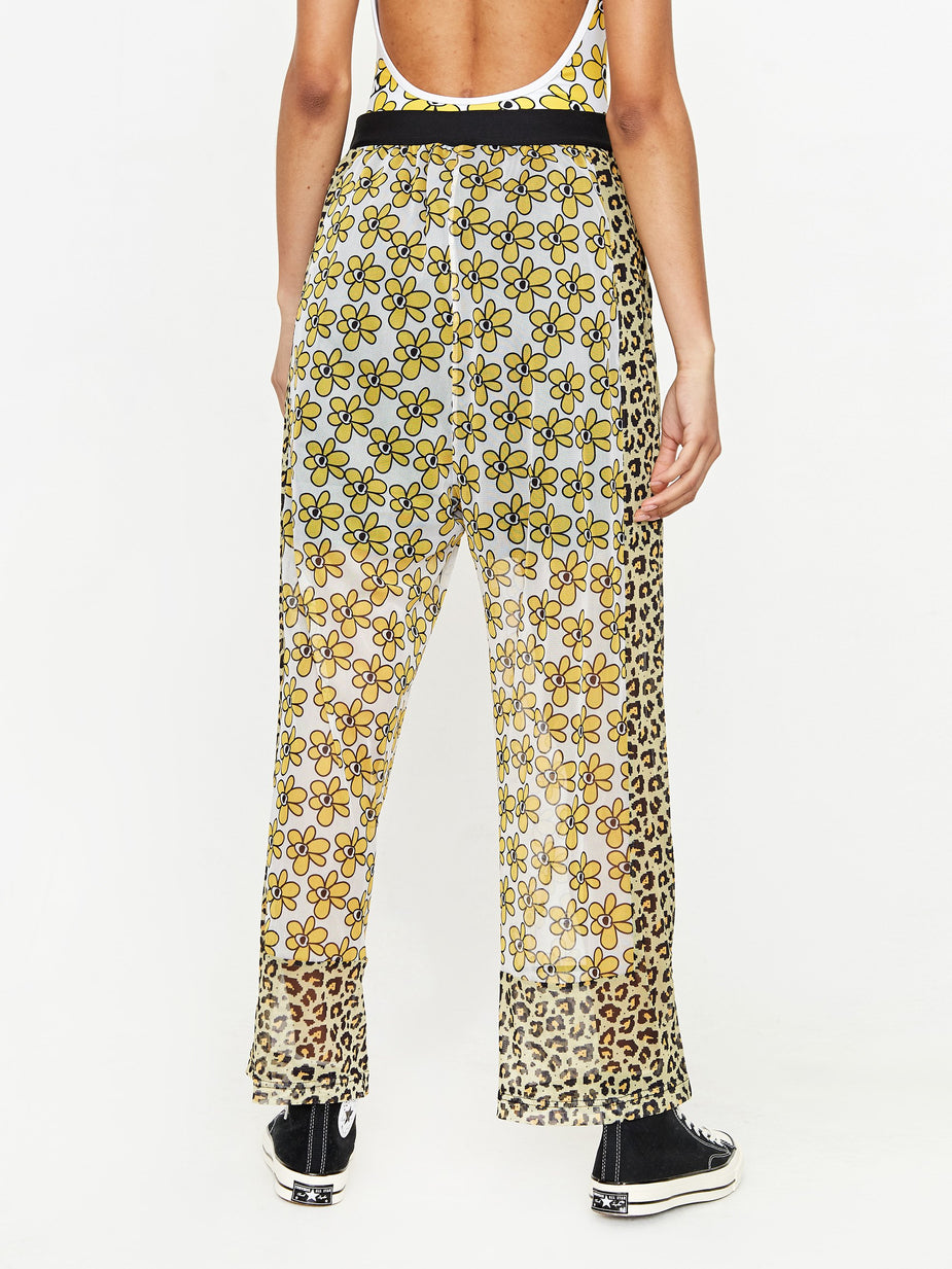 Perks & Mini Perks & Mini Boxed Kissing Frogs Mesh Trouser - Animal Daisies - Animal Print