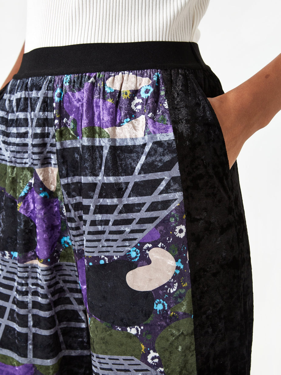 Perks & Mini PAM Perks And Mini Far Far Away Velvet Trouser - Cosmic Camo Print - Camo