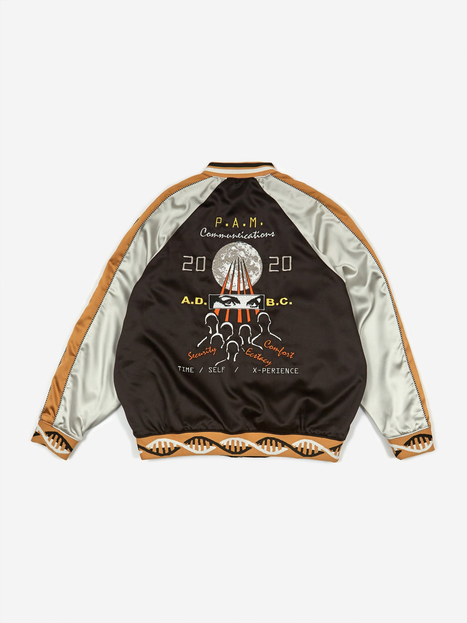 Perks & Mini Perks & Mini Reversible Satin Jacket - Black Shadow - Black