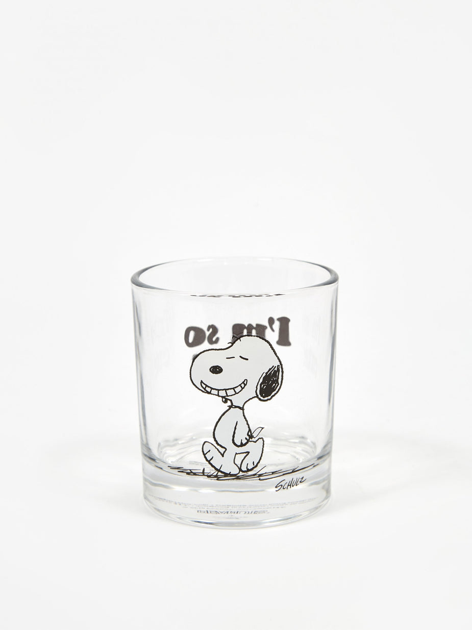 Peanuts Peanuts Glass Cup - Cute - 9cmx8.2cm - Other