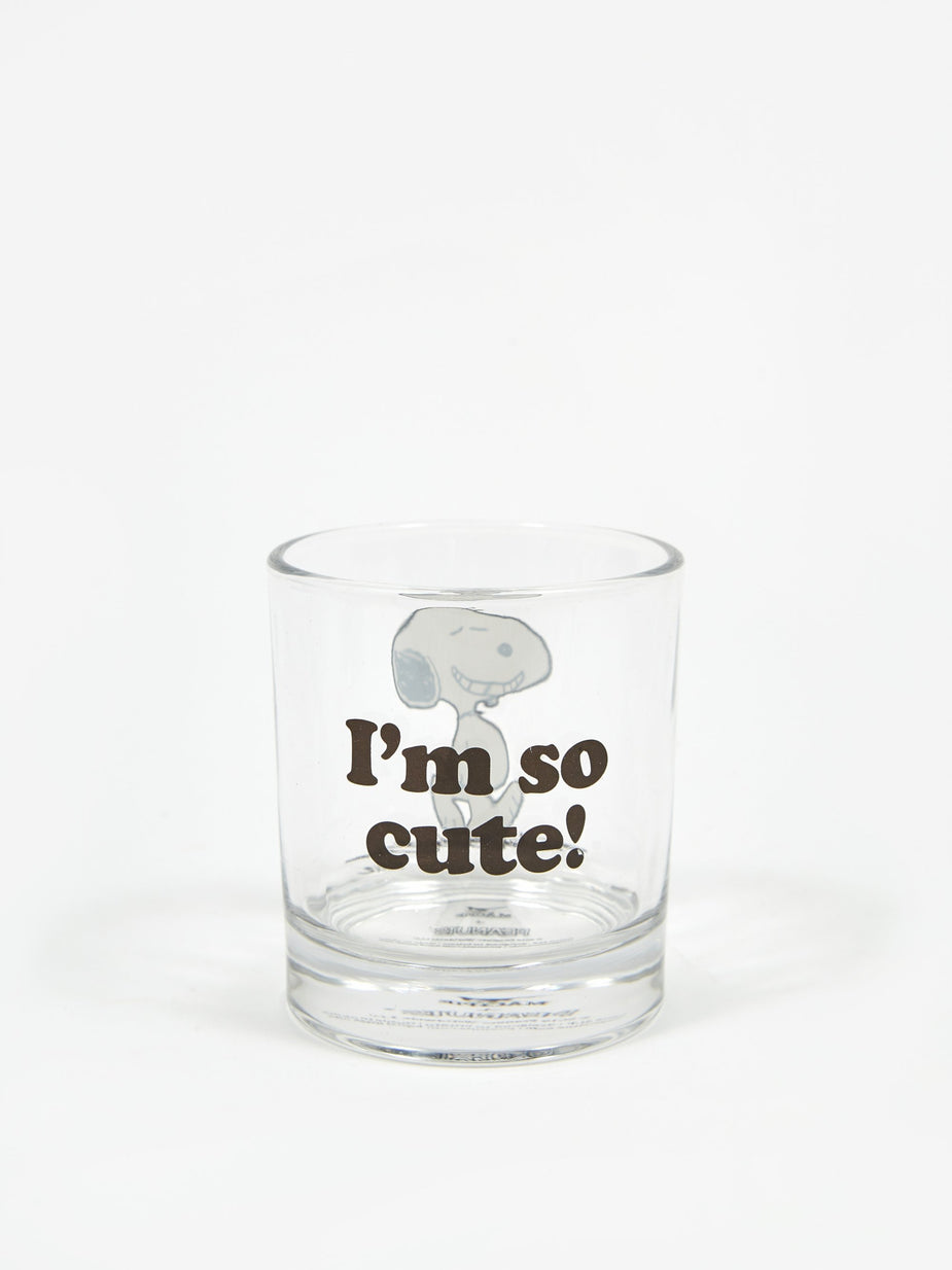 Peanuts Peanuts Glass Cup - Cute - 9cmx8.2cm - Other