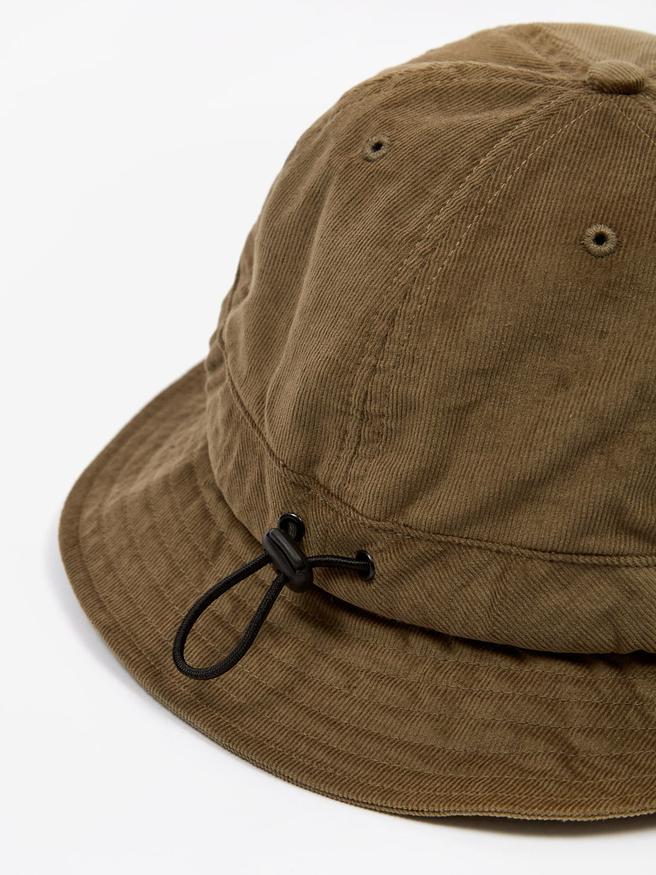 Pop Trading Company Pop Trading Company Bell Hat - Olive Minicord - Green