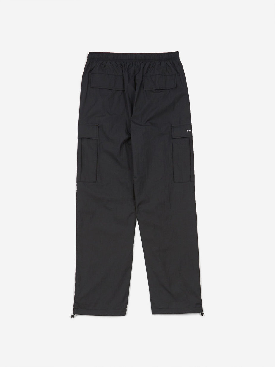 Pop Trading Company Pop Trading Company Cargo Track Pant - Black Mini Ripstop - Black