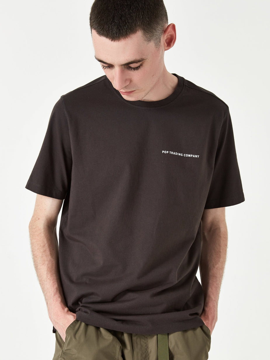 Pop Trading Company Pop Trading Company Logo T-Shirt - Anthracite - Other