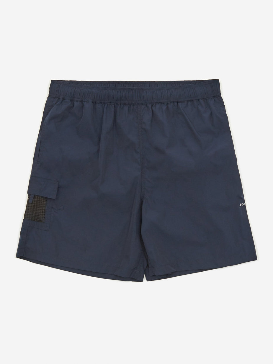Pop Trading Company Pop Trading Company Painter Short - Navy/White - White