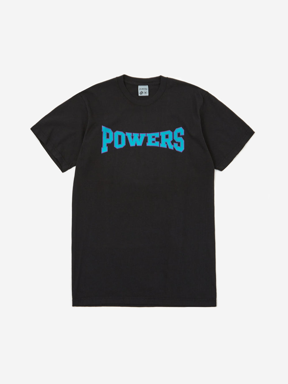 POWERS Powers Arch Logo Shortsleeve T-Shirt - Black - Black