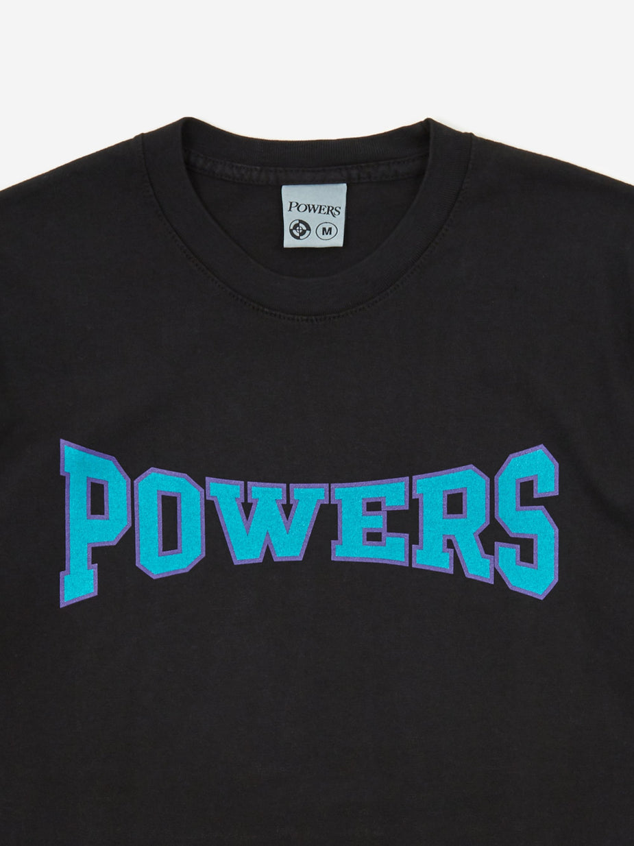 POWERS Powers Arch Logo Shortsleeve T-Shirt - Black - Black