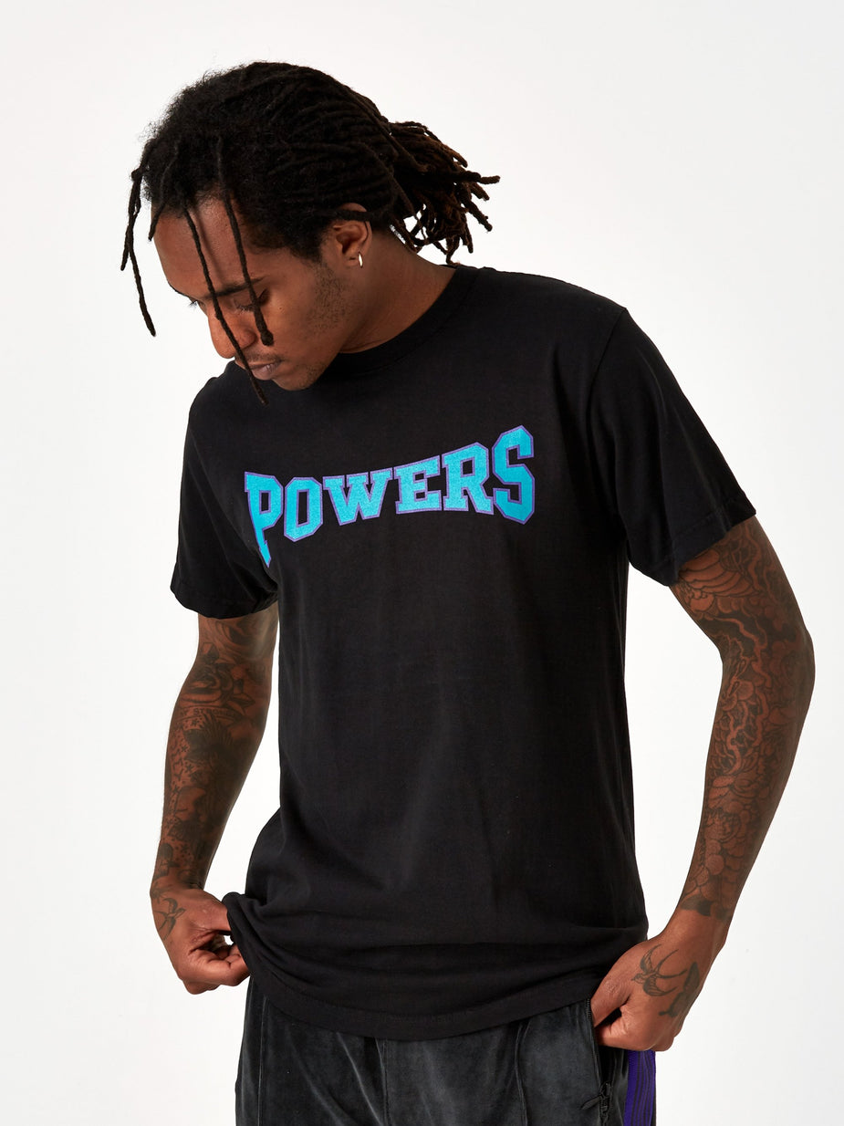 POWERS Powers Arch Logo Shortsleeve T-Shirt - Black - Black