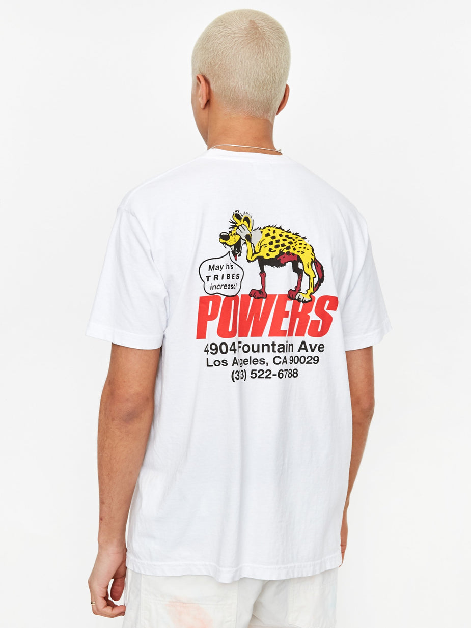 POWERS Powers Hyena Shop Shortsleeve T-Shirt - White - White