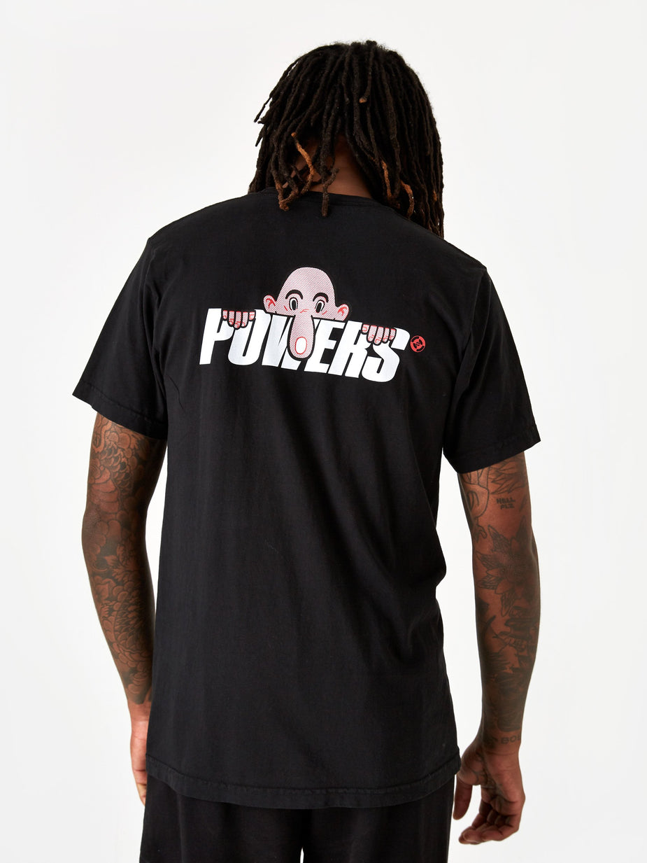 POWERS Powers Kilroy Logo Shortsleeve T-Shirt - Black - Black