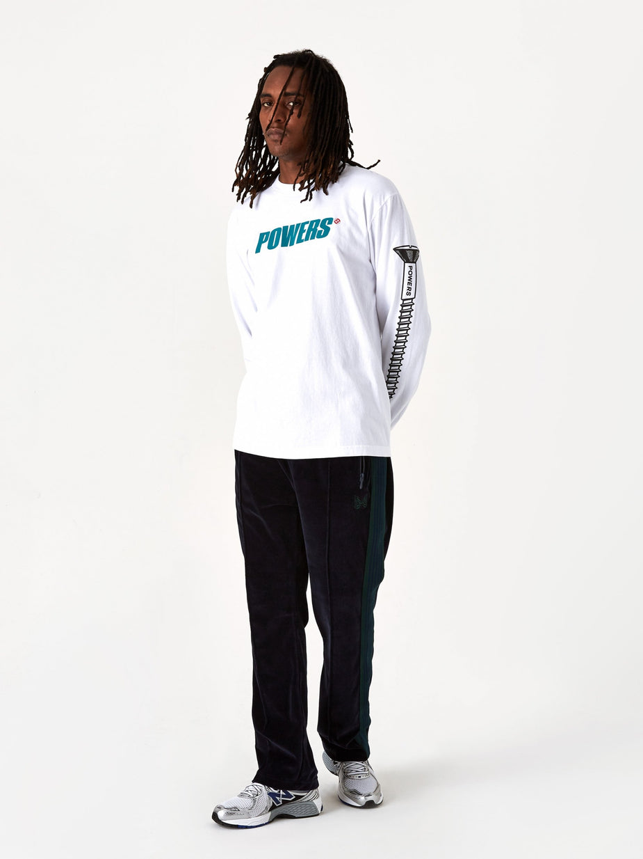 POWERS Powers Logo Longsleeve T-Shirt - White - White