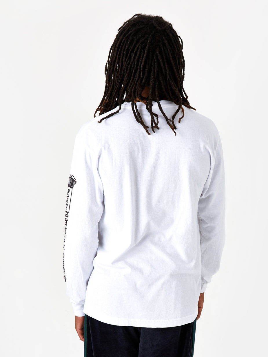POWERS Powers Logo Longsleeve T-Shirt - White - White