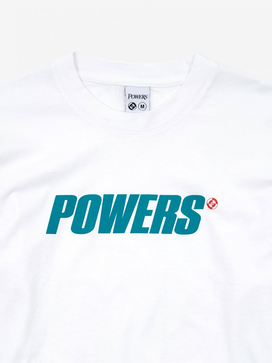 POWERS Powers Logo Longsleeve T-Shirt - White - White