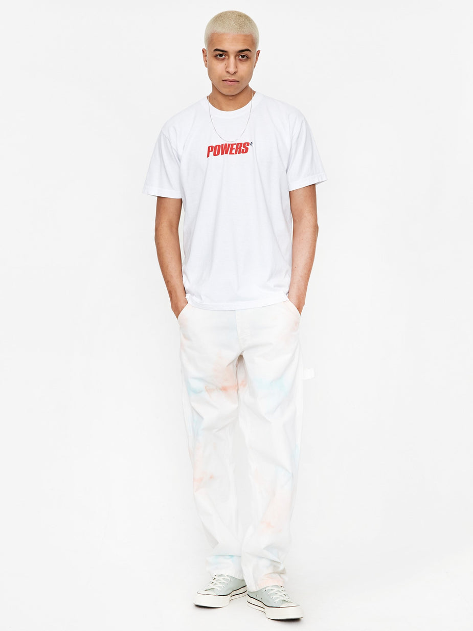 POWERS Powers Logo Shortsleeve T-Shirt - White - White