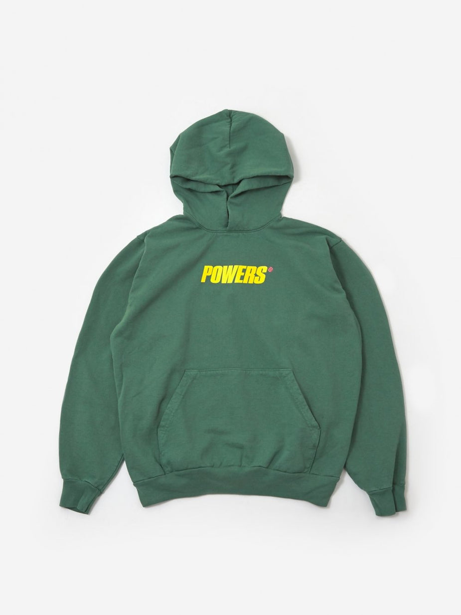 POWERS Powers Spellout Logo Hoodie - Green - Green