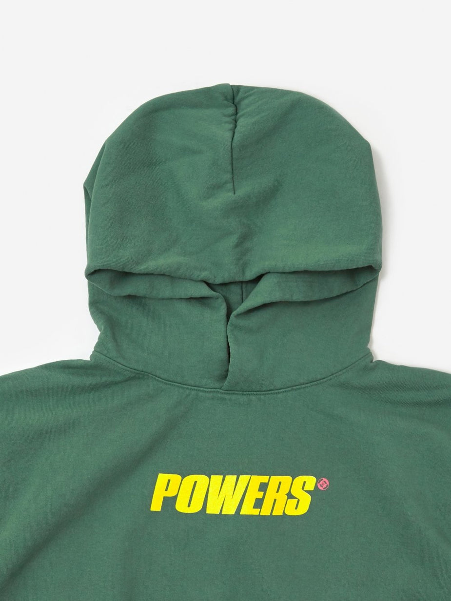 POWERS Powers Spellout Logo Hoodie - Green - Green
