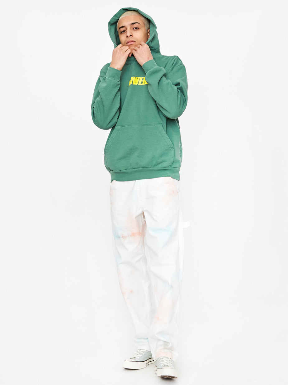 POWERS Powers Spellout Logo Hoodie - Green - Green