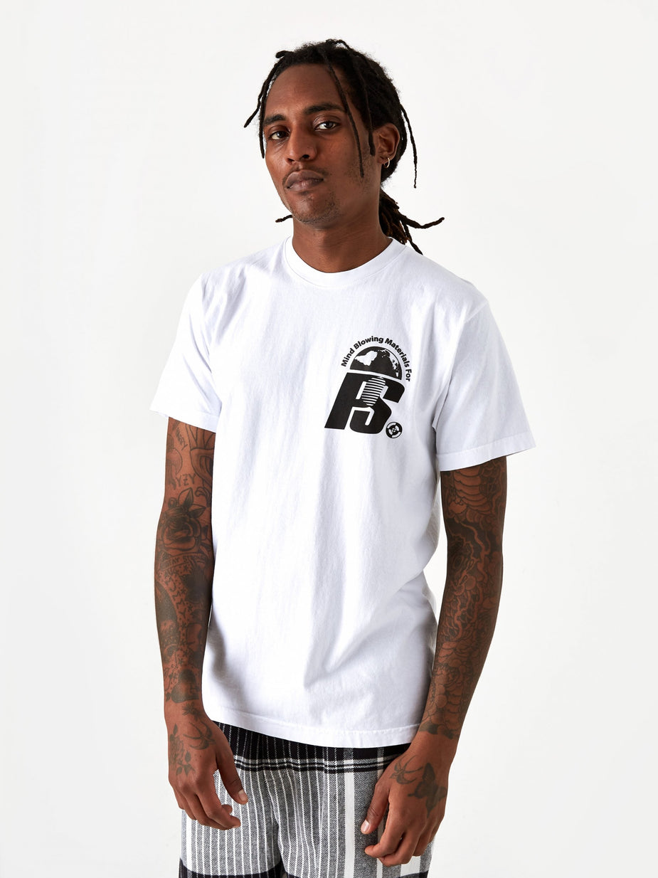 POWERS Powers Stacked Lockup Shortsleeve T-Shirt - White - White